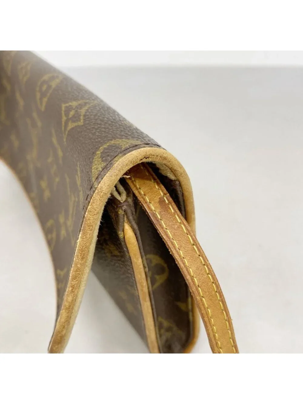 Louis Vuitton Shoulder Bag Monogram Pochette Twin GM Brown